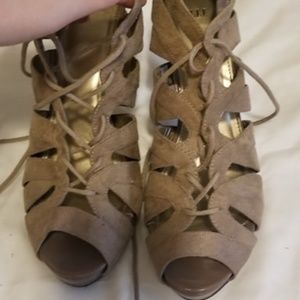 Elle strappy lace up heels